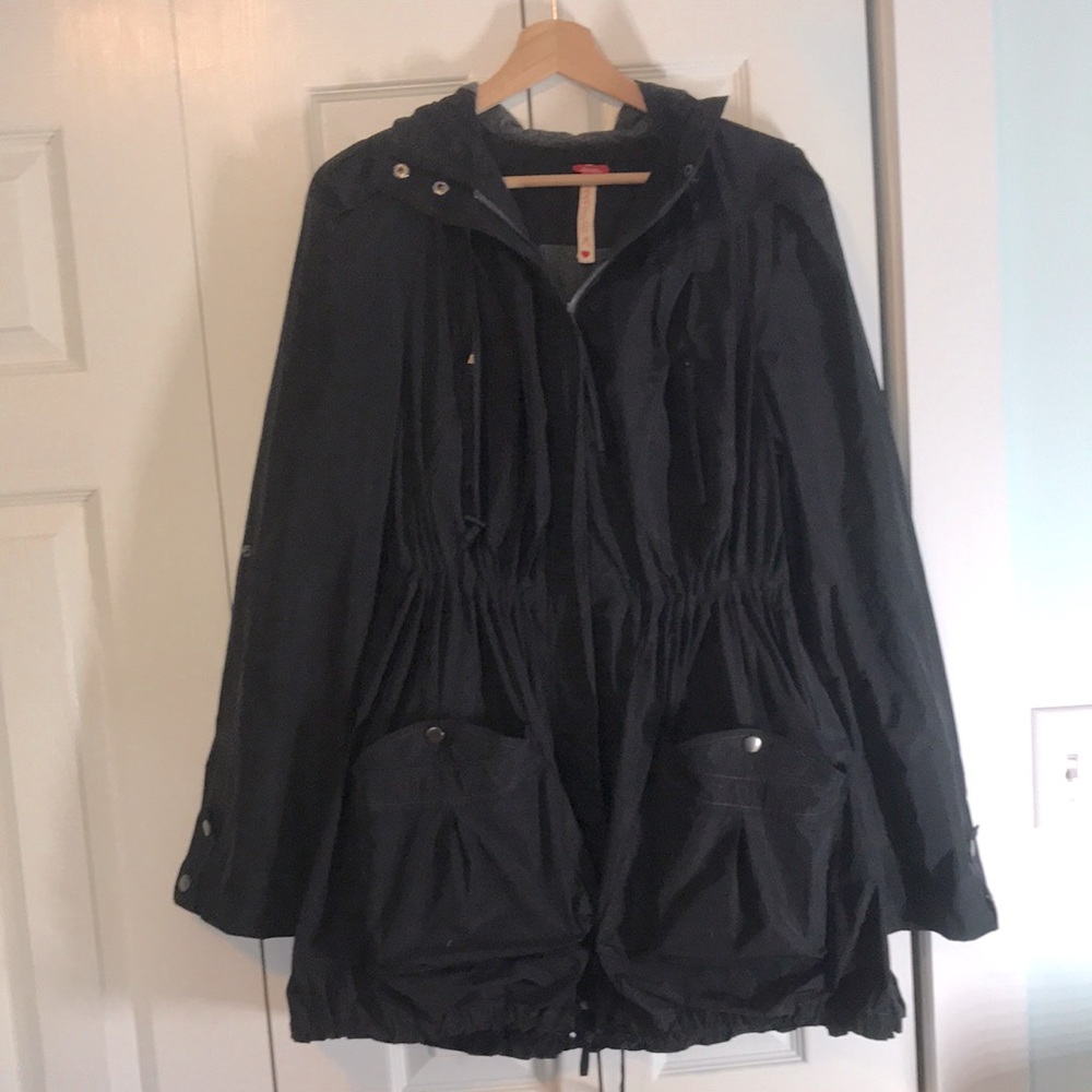 Freepeople raincoat, black